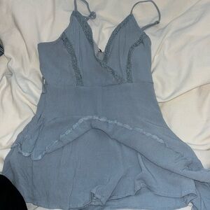 baby blue romper